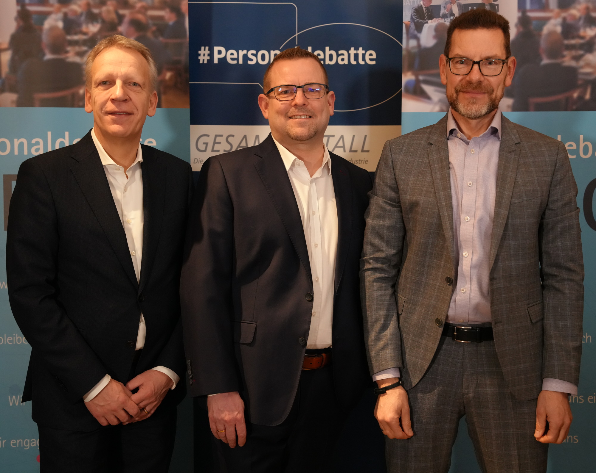 von links: Andreas Schmincke, Geschäftsführer der PEAG Holding GmbH, Jürgen Zierke, Geschäftsführer der BASF Services Europe GmbH in Berlin, und Prof. Dr. Sascha Stowasser, Mitglied im Rat der Arbeitswelt und Direktor des Instituts für angewandte Arbeitswissenschaft